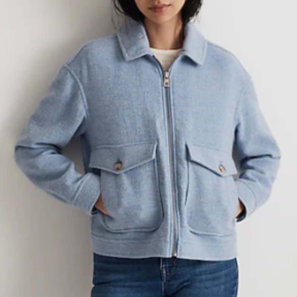 Madewell Brushed Crop Shirt Jacket